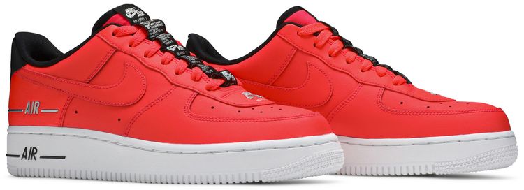 Nike Air Force 1 07 LV8 Double Air Pack   Laser Crimson