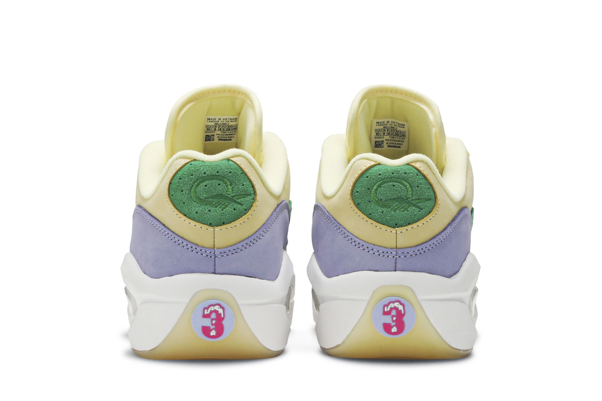 Reebok ICECREAM QUESTION LOW バッシュ Ice Cream BBC Reebok Question Low Name Chains Size 5