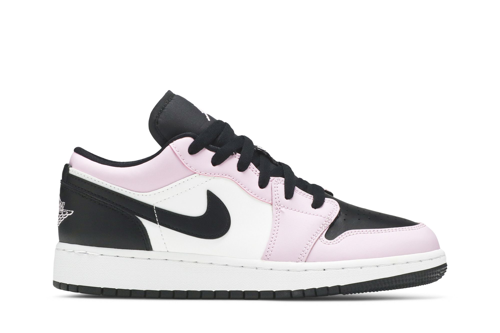 Light pink and black jordans shop