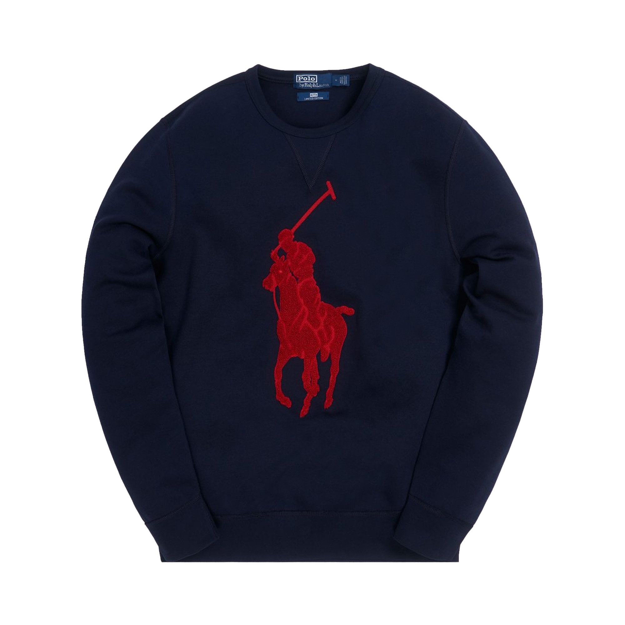 Buy Kith x Polo Ralph Lauren Double Knit Crewneck 'Tech Blue