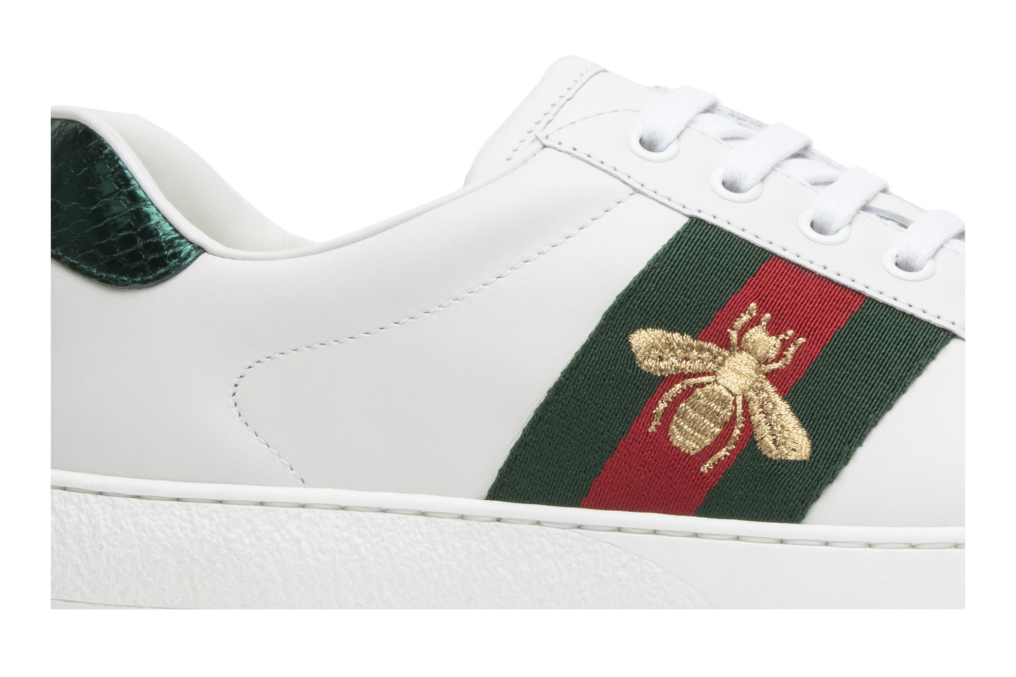 Size 4.5 Gucci Ace Embroidered Bee