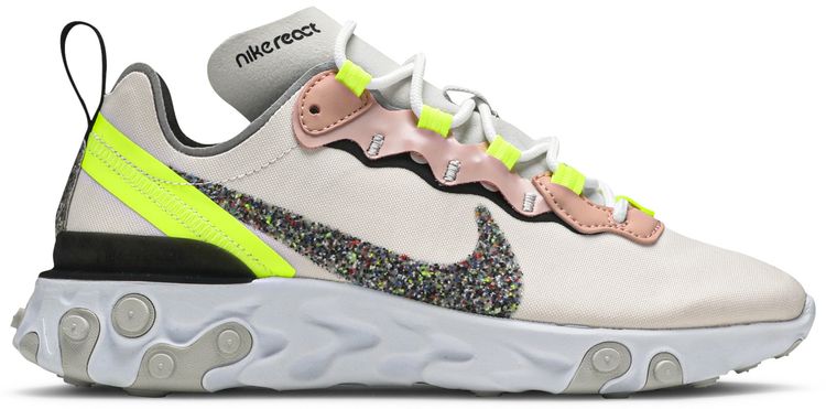 Nike Wmns React Element 55 Premium Light Soft Pink Volt