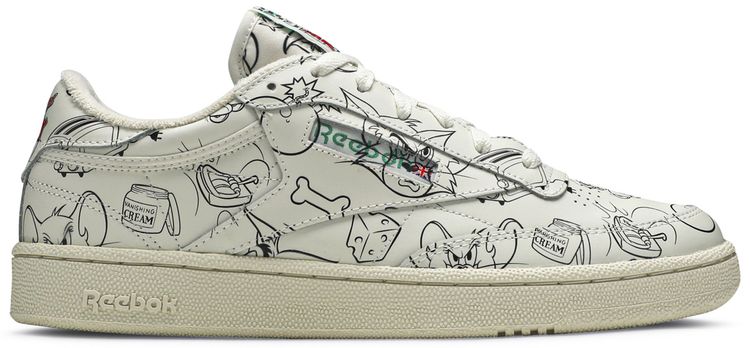 Tom  Jerry x Reebok Club C Sketch