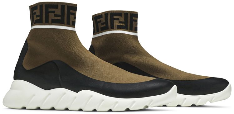 Fendi Tech Fabric High Forever Fendi   Brown