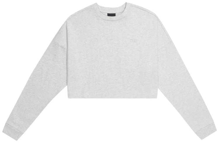 Kith Women Cropped Lucy Long Sleeve Heather Grey