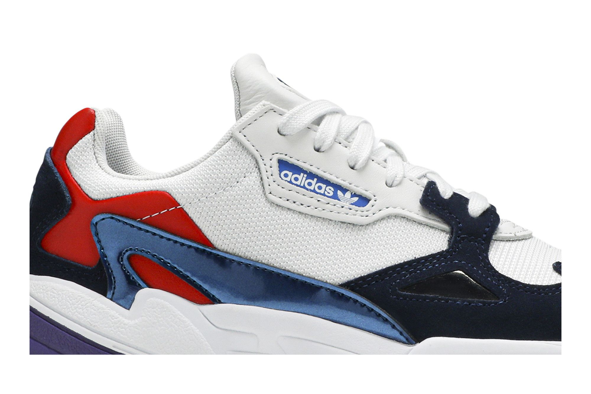 Falcon crystal white navy top