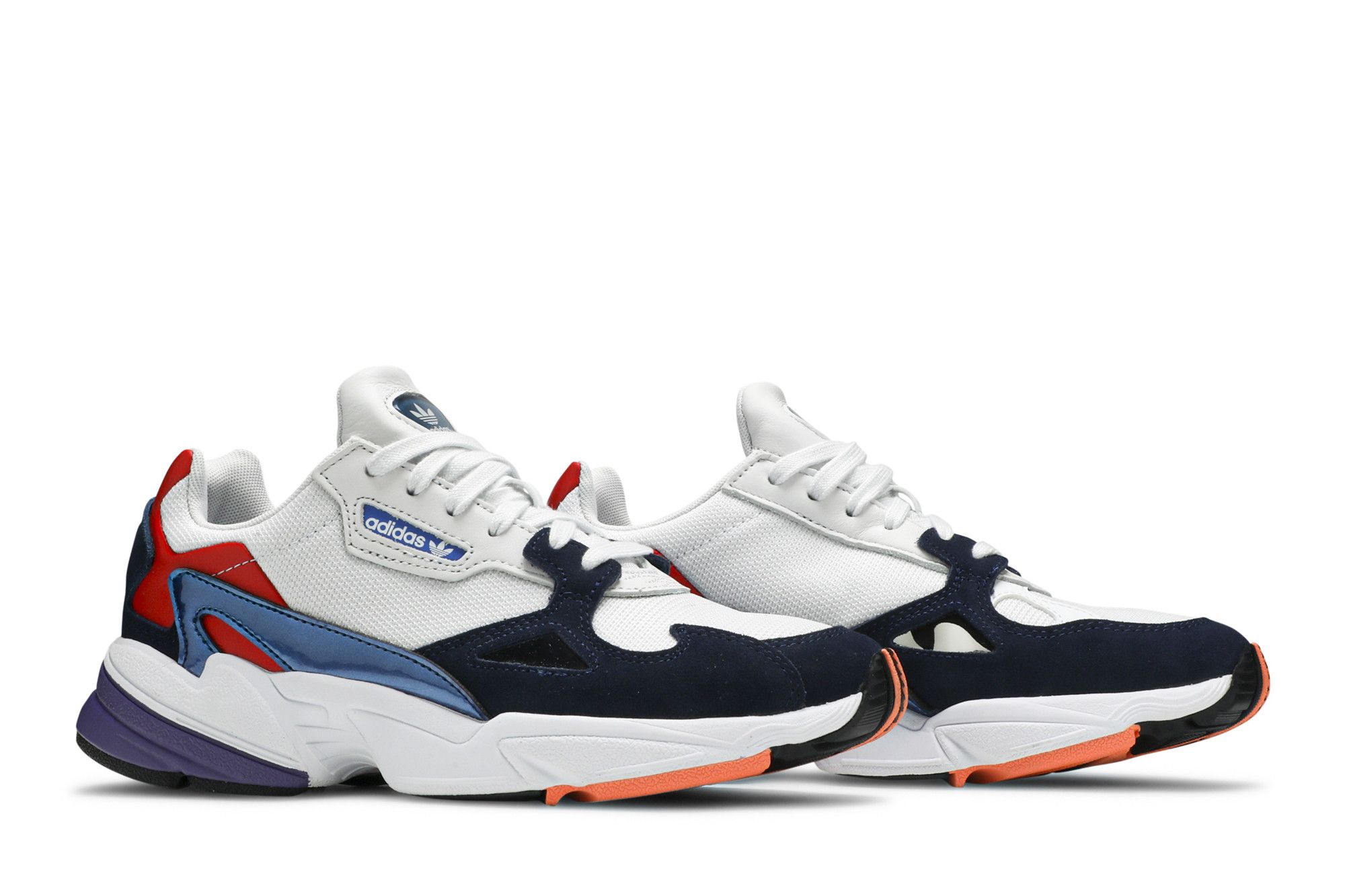 Buy Wmns Falcon Crystal White Navy CG6246 GOAT