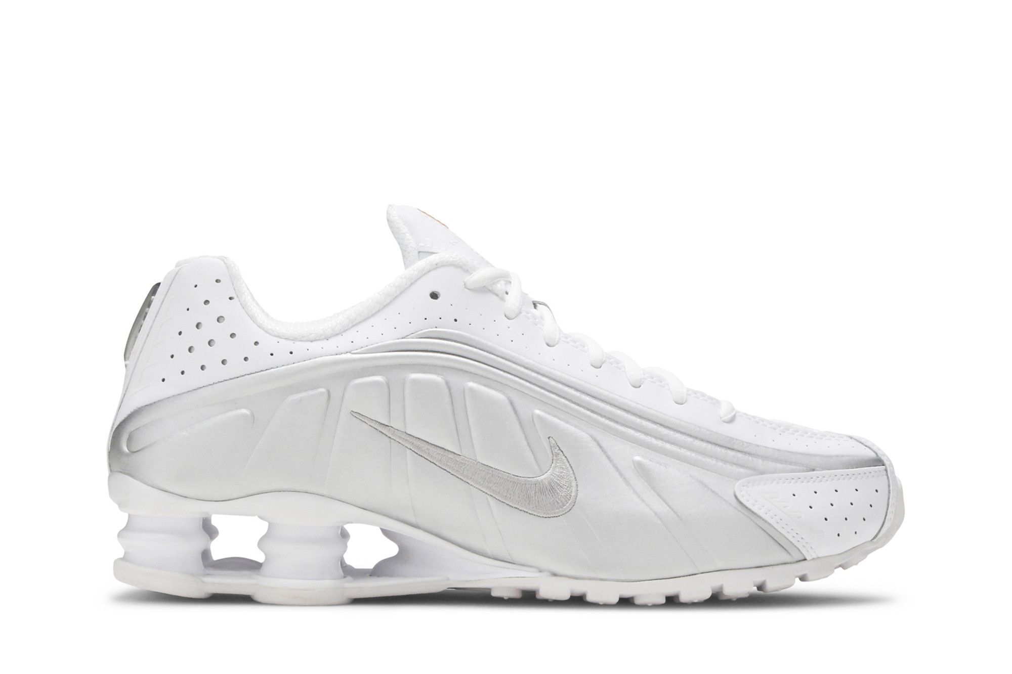 Size 10.0 Shox R4 White Metallic