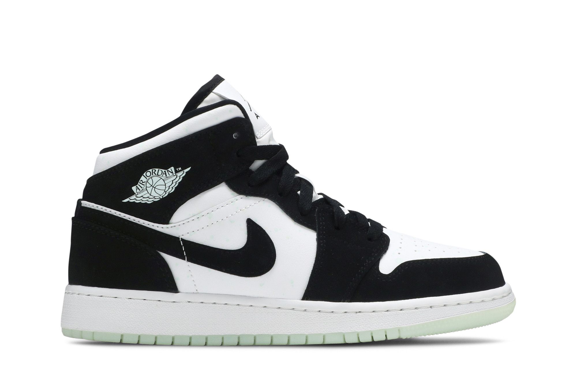 Buy Air Jordan 1 Mid SE GS Glow in the Dark Panda BQ6931 103 GOAT