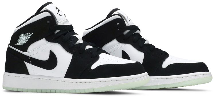 Air Jordan 1 Mid SE GS Glow in the Dark Panda