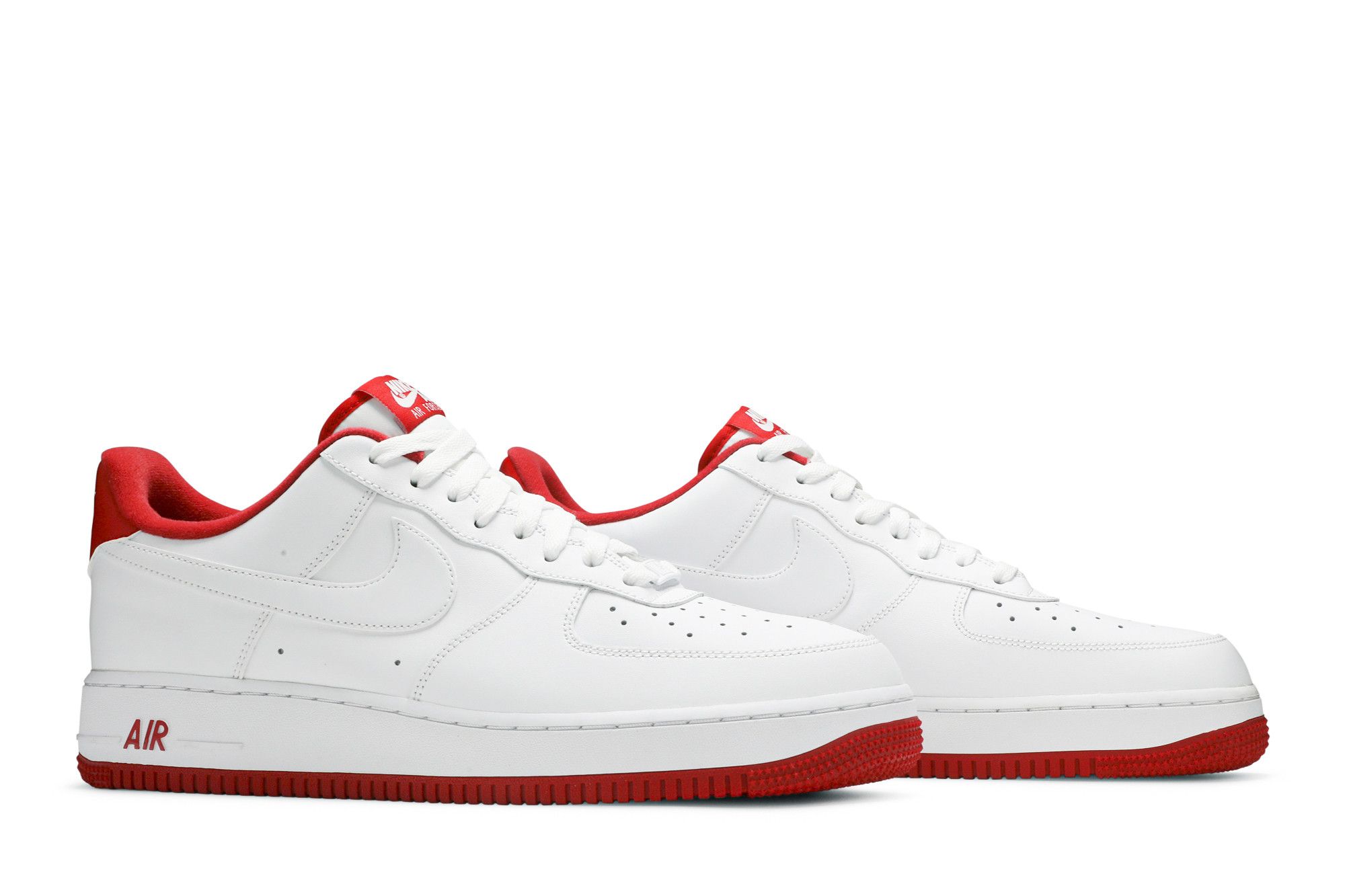 Af1 low white red sales