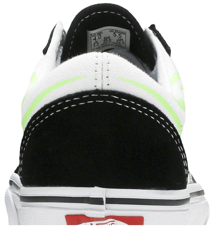 Vans Old Skool Flame Black White