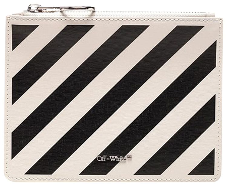Off White Diag Pouch WhiteBlack