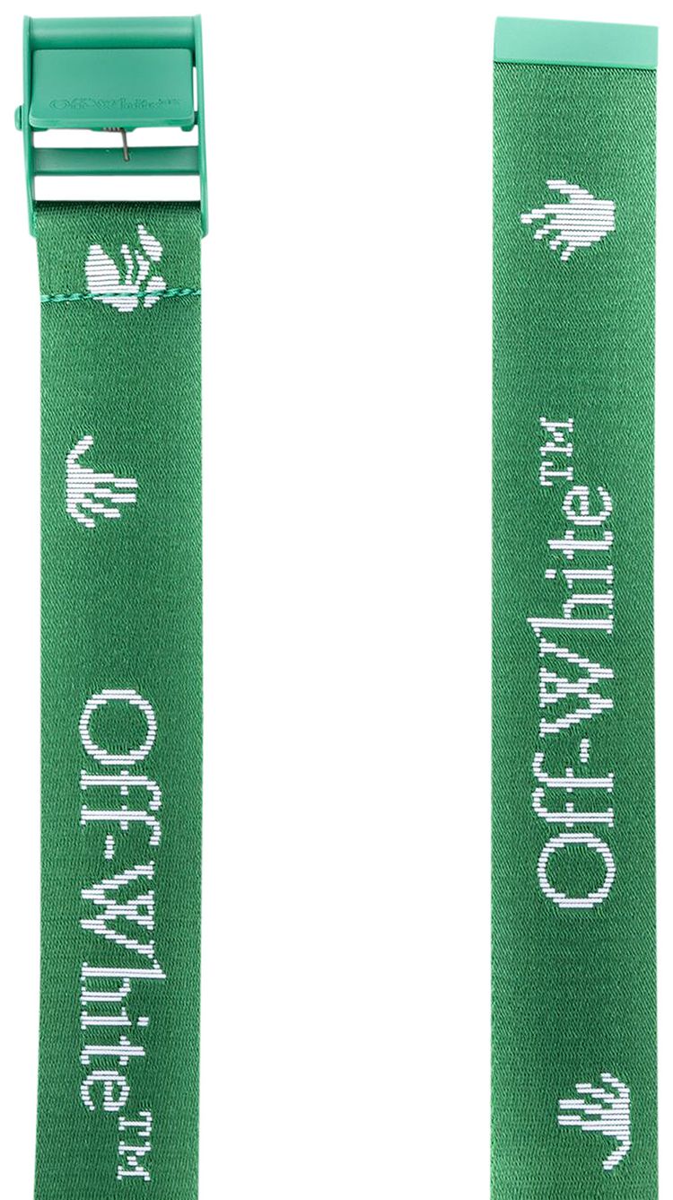 Off White New Logo Classic Industrial Belt Green