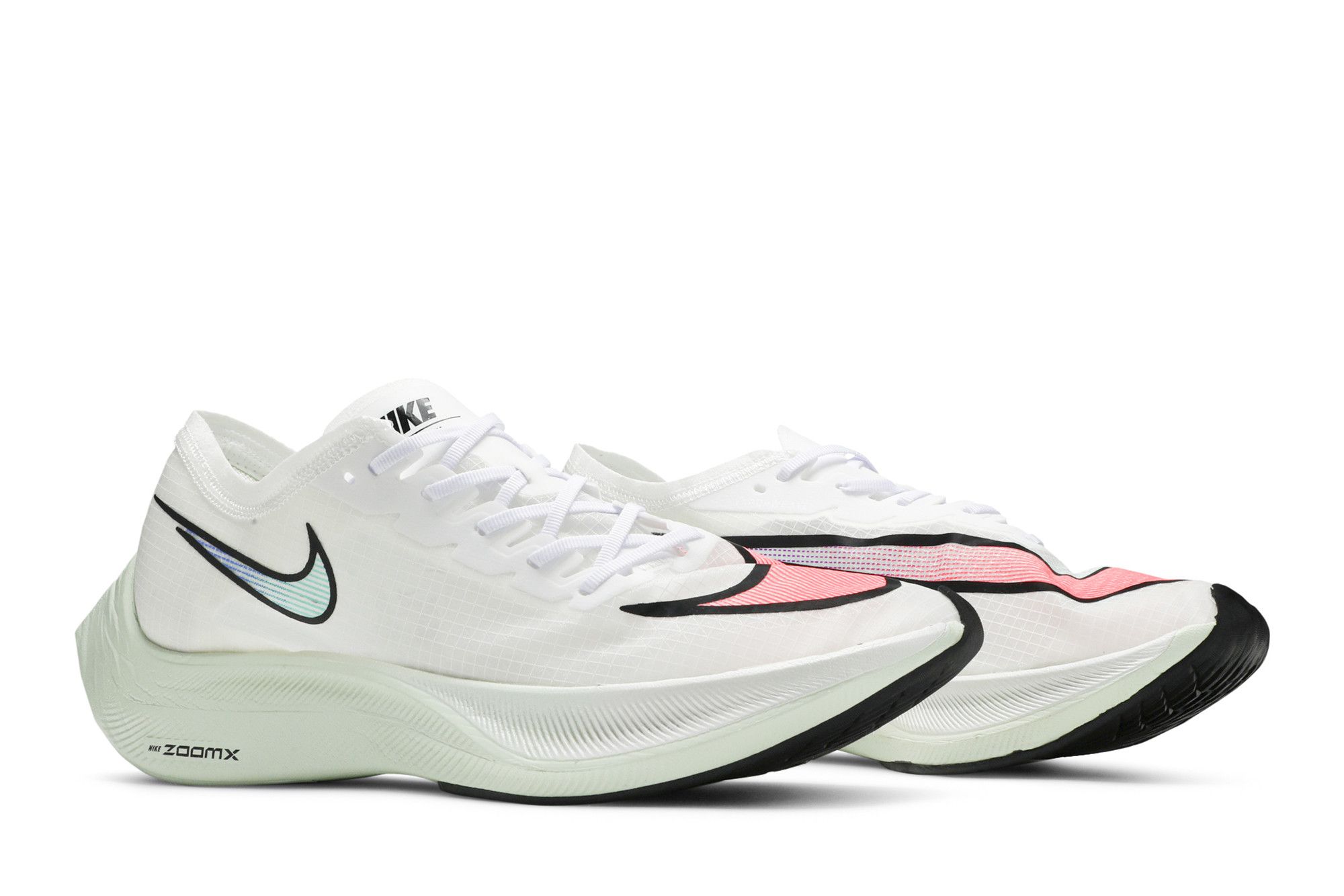 スニーカー Nike ZoomX VaporFly Next% White Hyper Jade Flash Crimson Nike ZoomX Vaporfly Next% 'Hyper Jade' AO4568-102