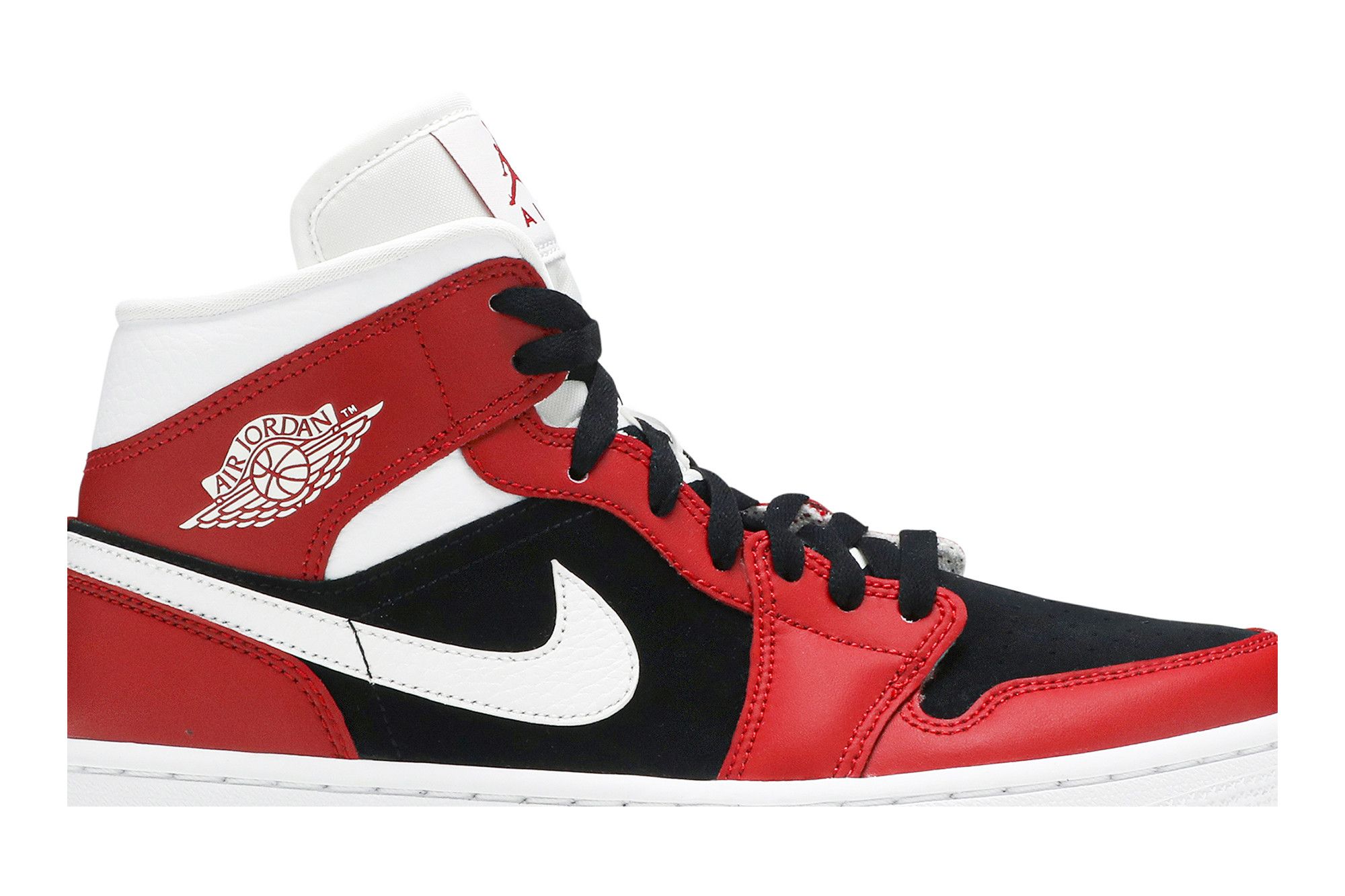 Air jordan 1 mid red and black outlet