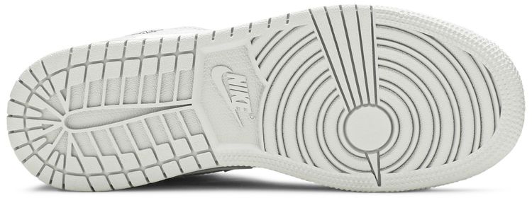 Air Jordan 1 Mid SE GS Swoosh Logo   Grey Camo