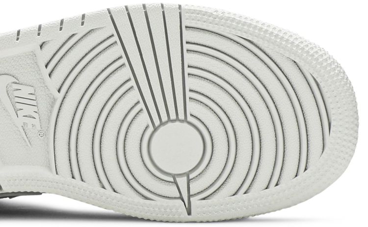 Air Jordan 1 Mid SE GS Swoosh Logo   Grey Camo