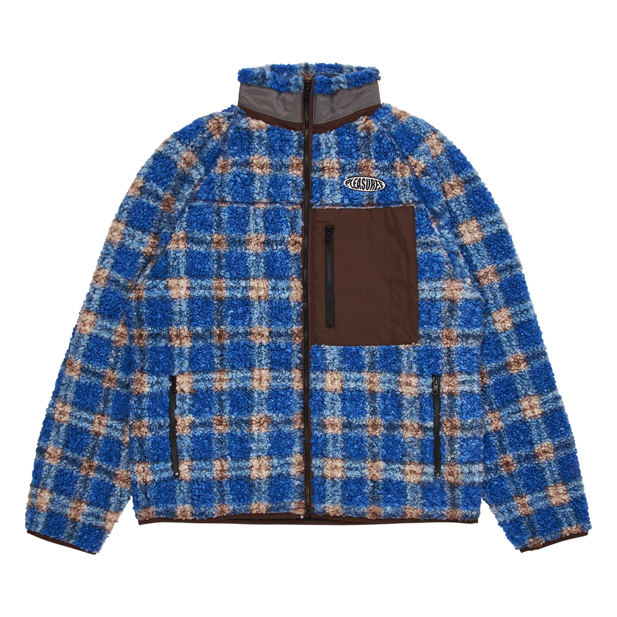 Size xl Pleasures Wraith Poodle Polar Fleece Jacket Blue