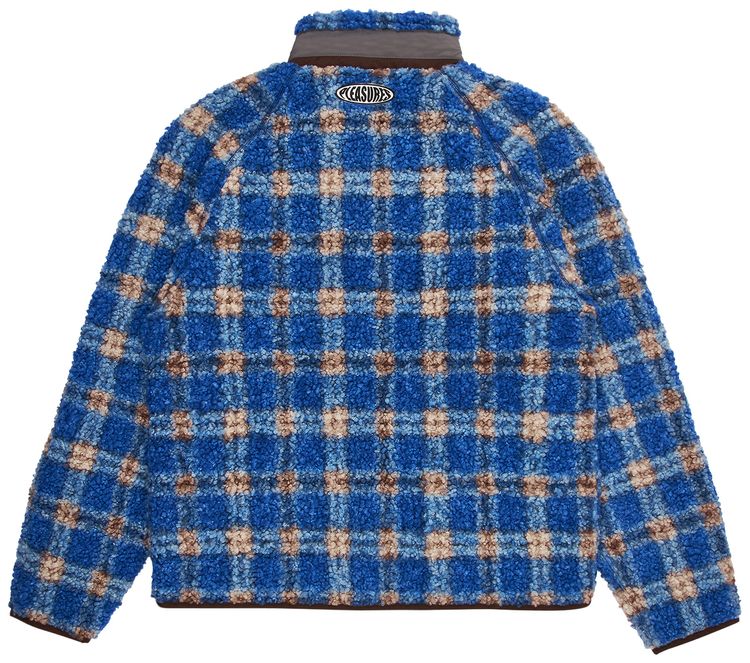 Pleasures Wraith Poodle Polar Fleece Jacket Blue