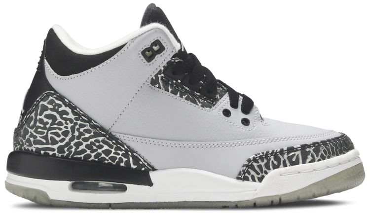 Air Jordan 3 Retro BG Wolf Grey