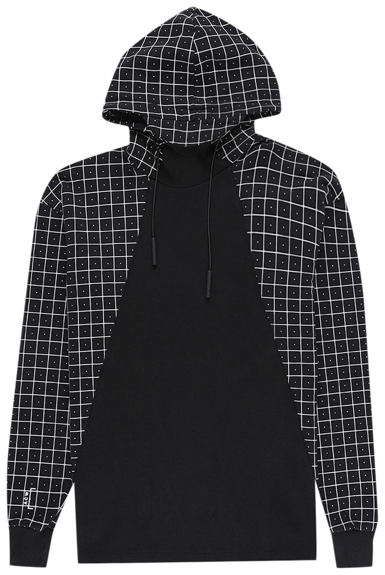A Cold Wall Grid Print Hoodie Black