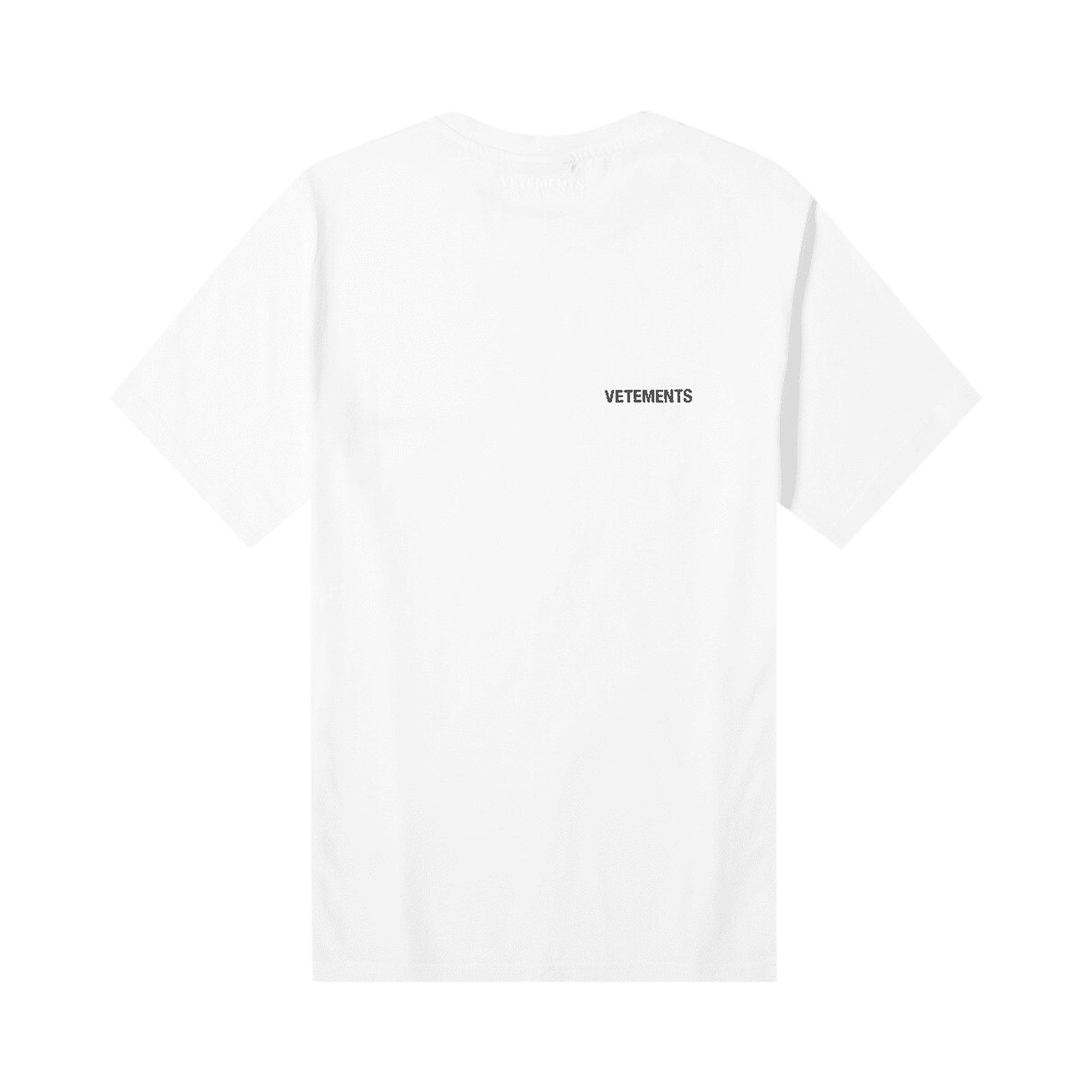 Buy Vetements Logo Front Back T-Shirt 'White' - UAH21TR501 WHIT