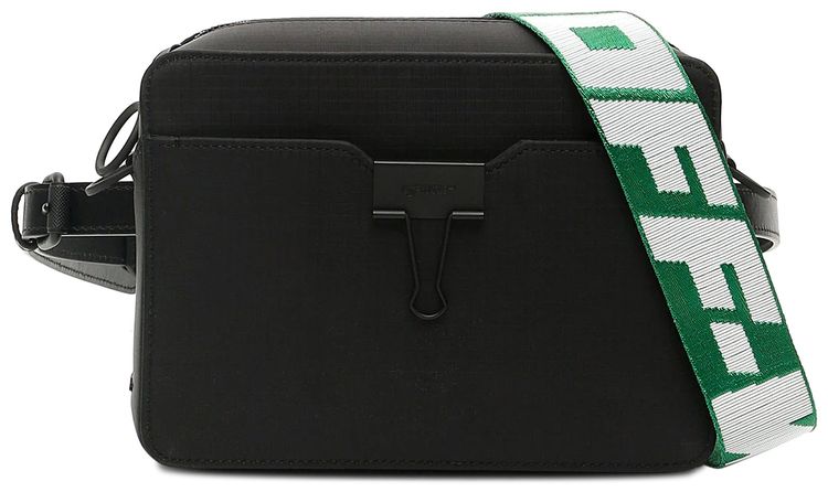 Off White Ripstop Camera Bag Black