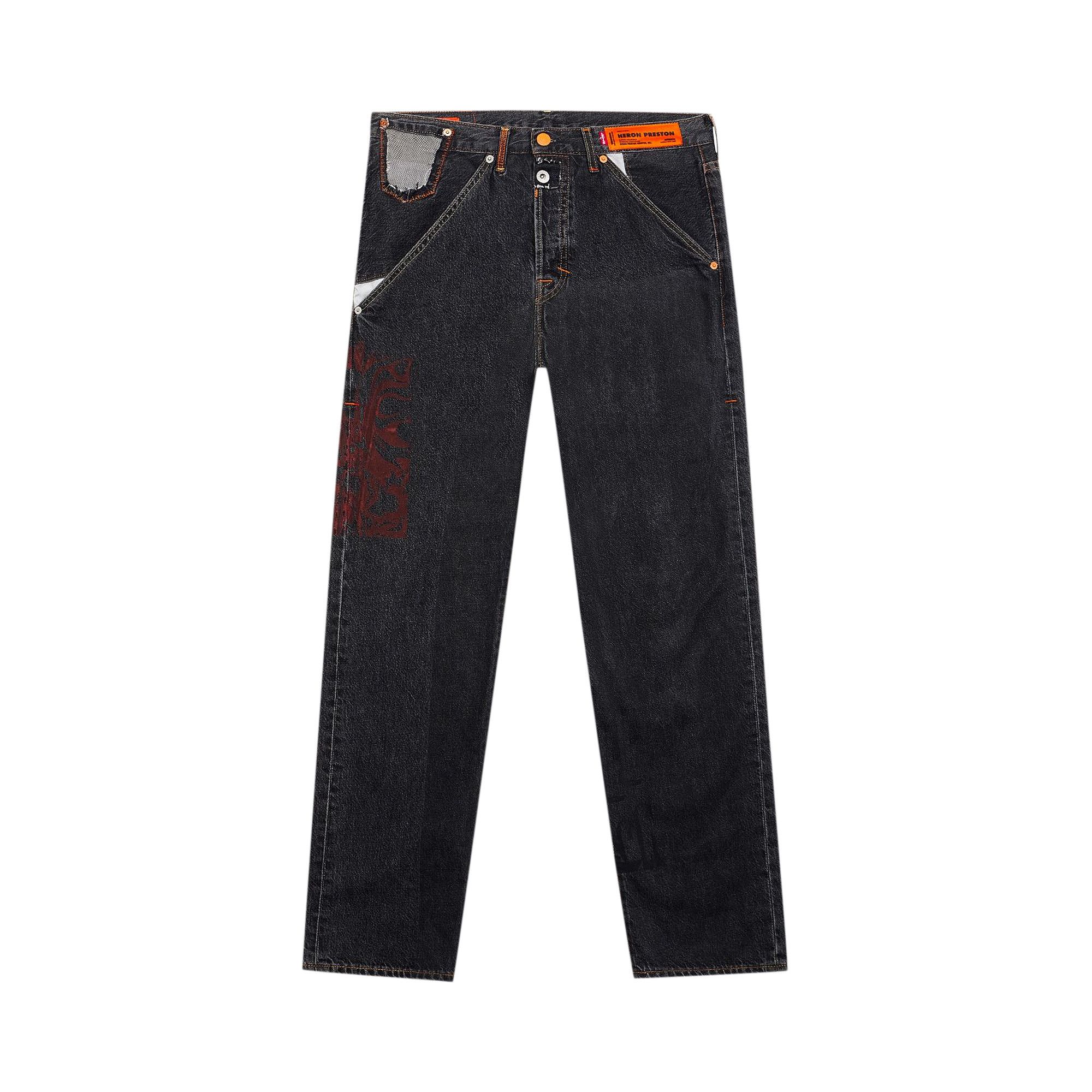 HERON PRESTON Levi's 501 コラボ デニム サイズ28 Levi's X Heron Preston 501 Jeans 32W X 34L | eBay