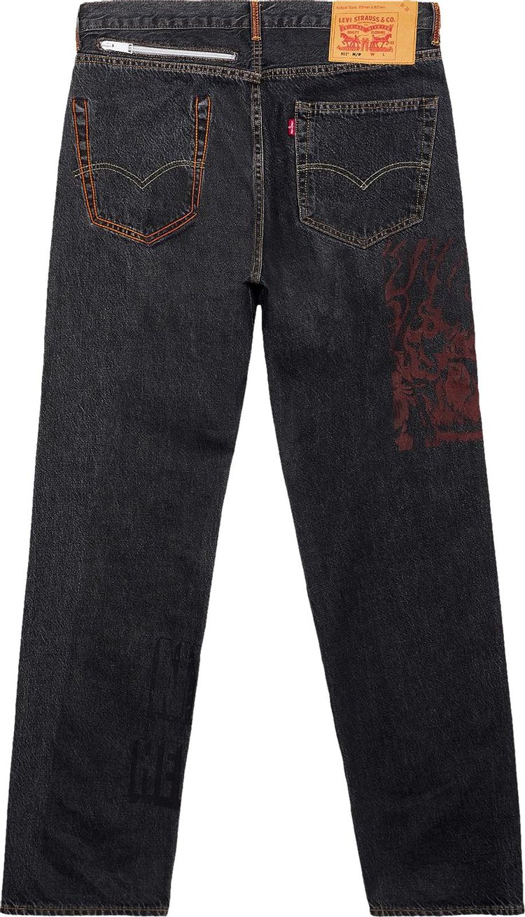 Heron Preston x Levis 501 Jeans Black Wash