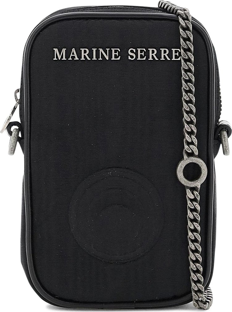 Marine Serre One Pocket Phone Case Bag 'Black'