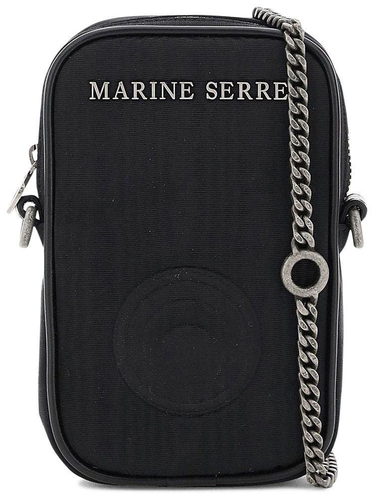 Marine Serre One Pocket Phone Case Bag Black