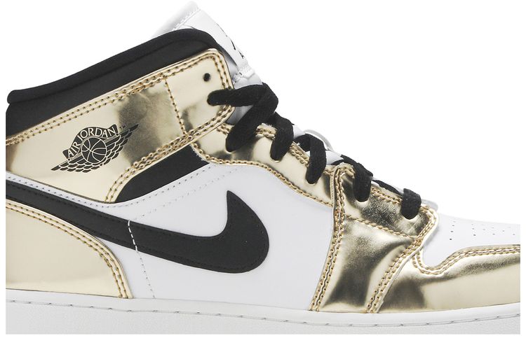 Air Jordan 1 Mid SE GS Metallic Gold