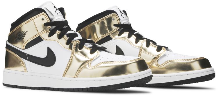 Air Jordan 1 Mid SE GS Metallic Gold