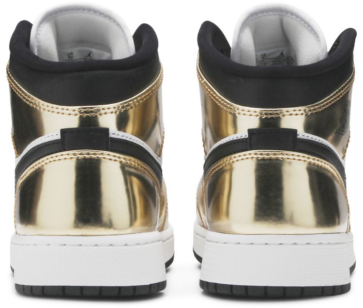 Air Jordan 1 Mid SE GS Metallic Gold