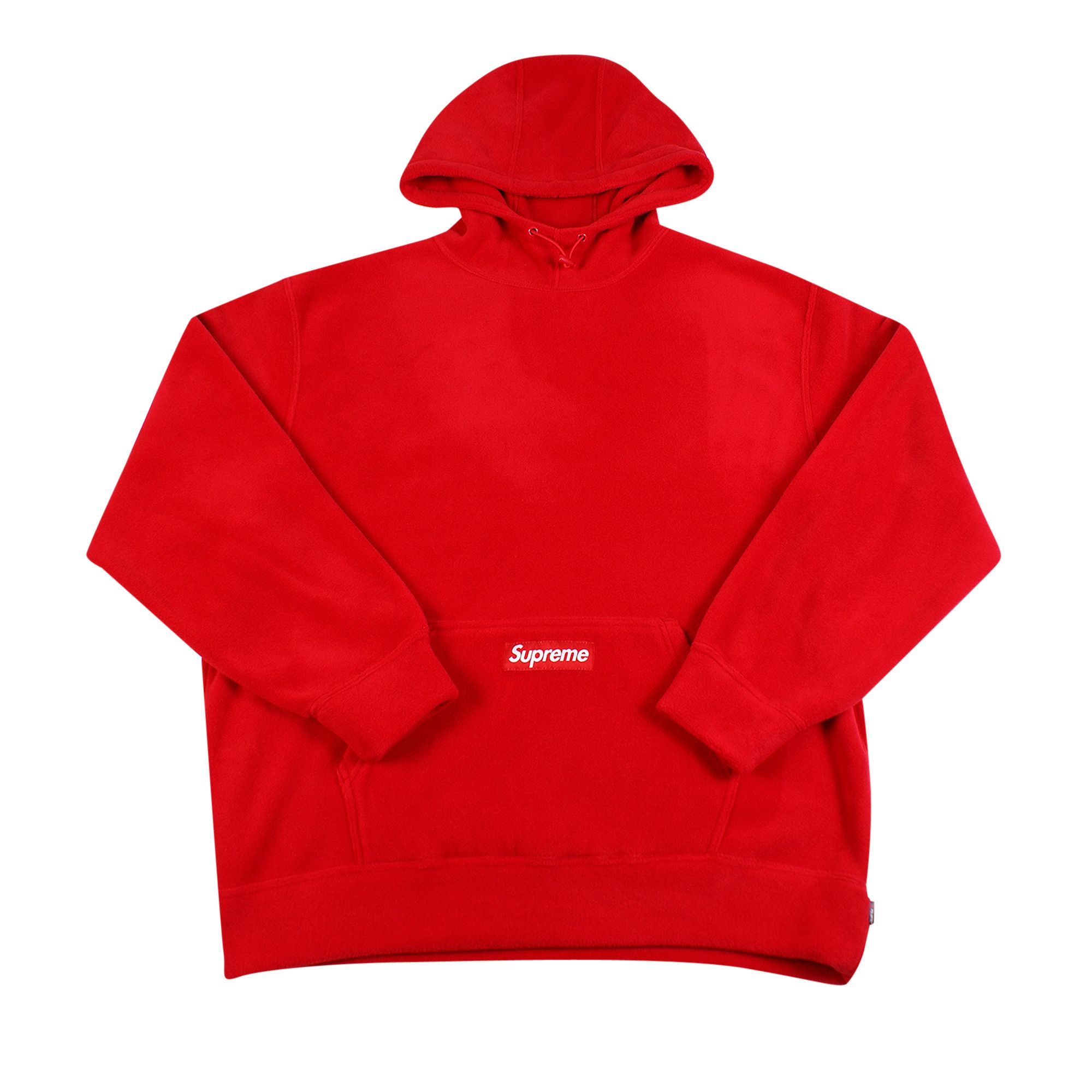 Supreme red hoodie hot sale