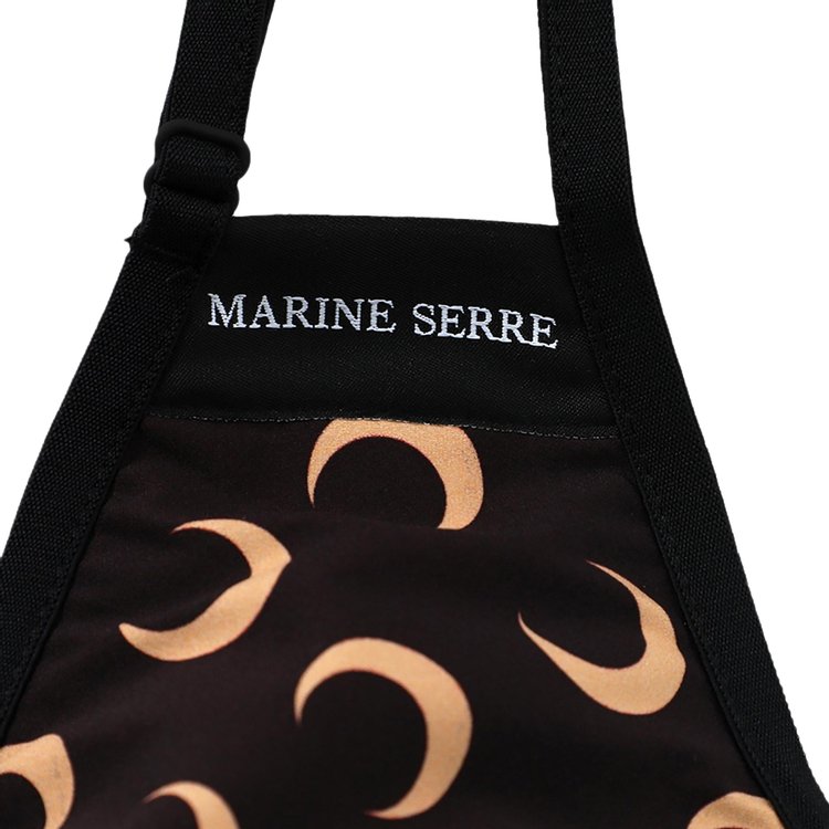 Marine Serre Crescent Moon Print Face Mask BrownTan