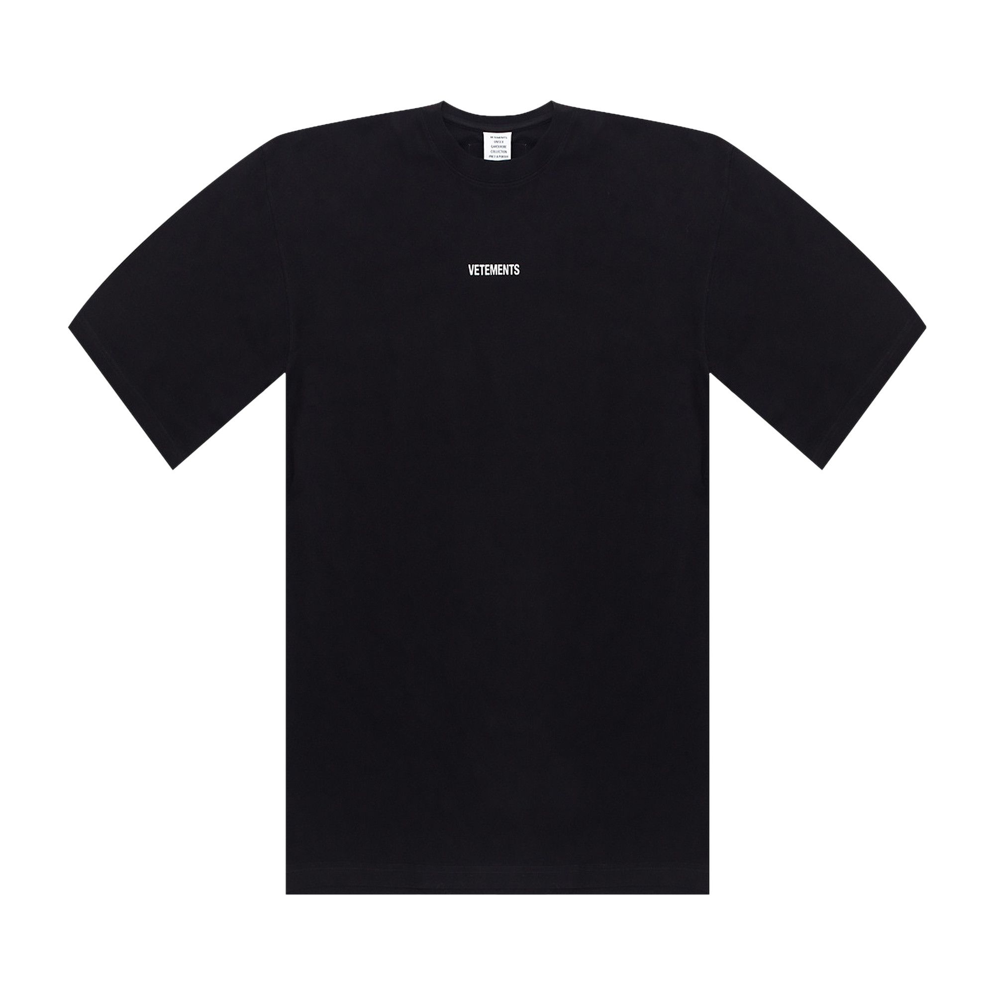 最上の品質な Patch Logo Vetements Buy T-Shirt BLAC UE51TR540B - 'Black' トップス