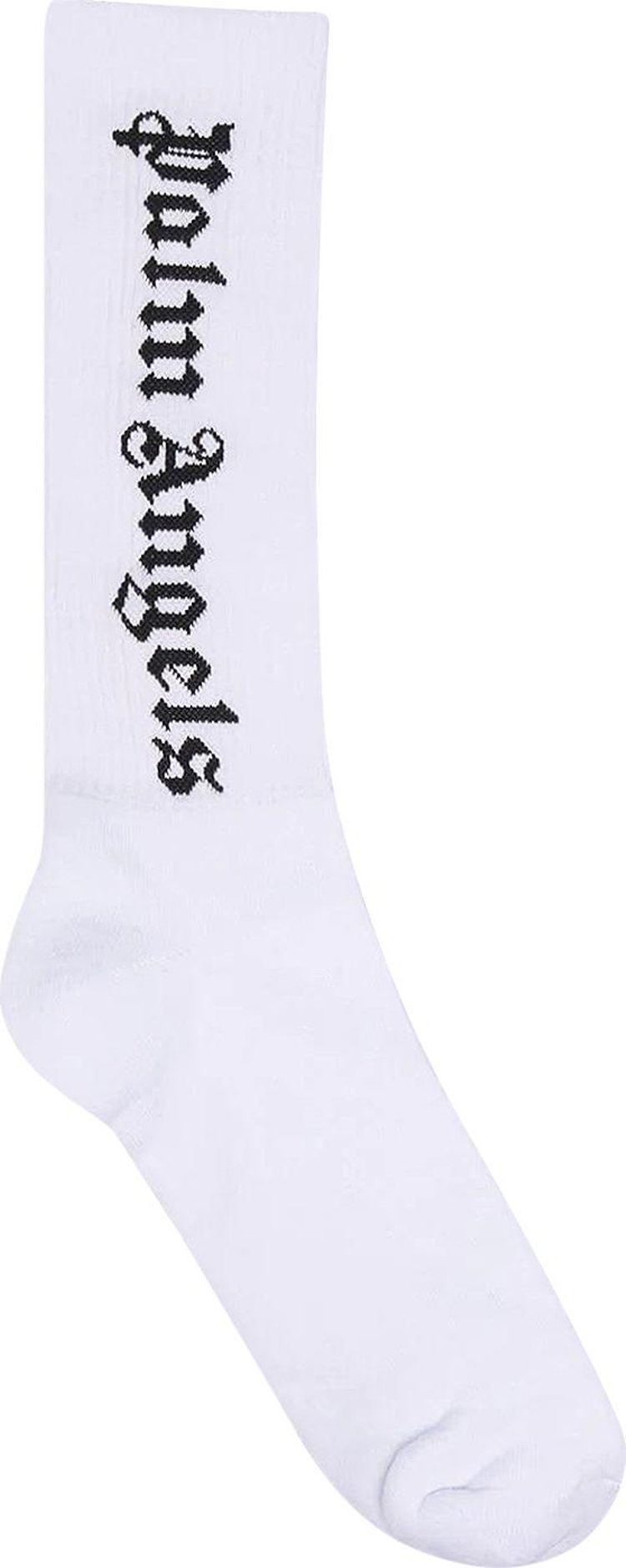 Palm Angels Ns Logo Socks 'White/Black'