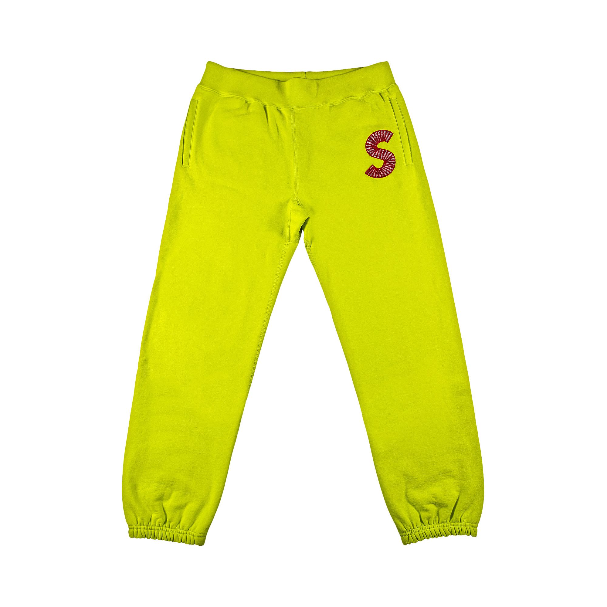 Size m Supreme S Logo Sweatpant Acid Green