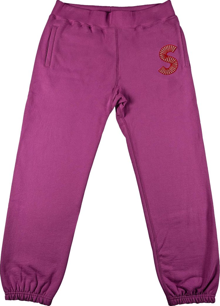 Supreme S Logo Sweatpant 'Bright Purple'