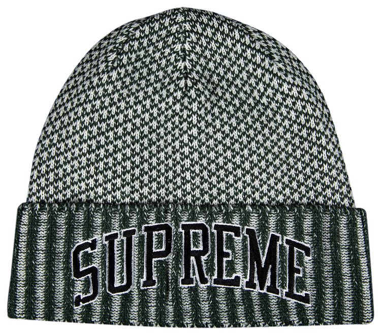 Supreme Fair Isle Beanie Dark Olive