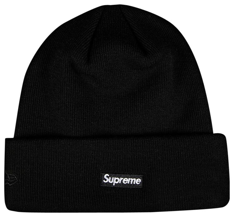 Supreme x New Era Shop Beanie   Los Angeles Black