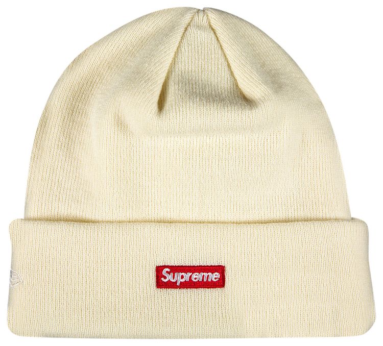 Supreme x New Era Shop Beanie   San Francisco Natural