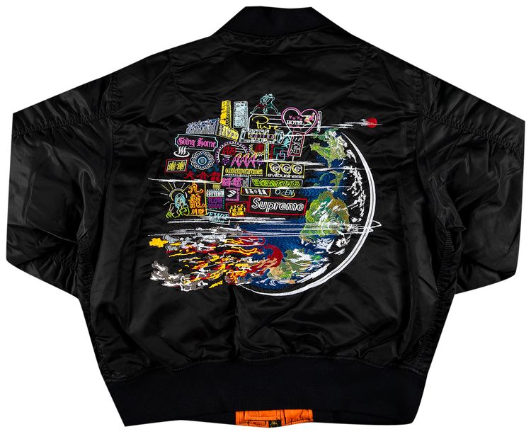 Supreme Globe MA 1 Black