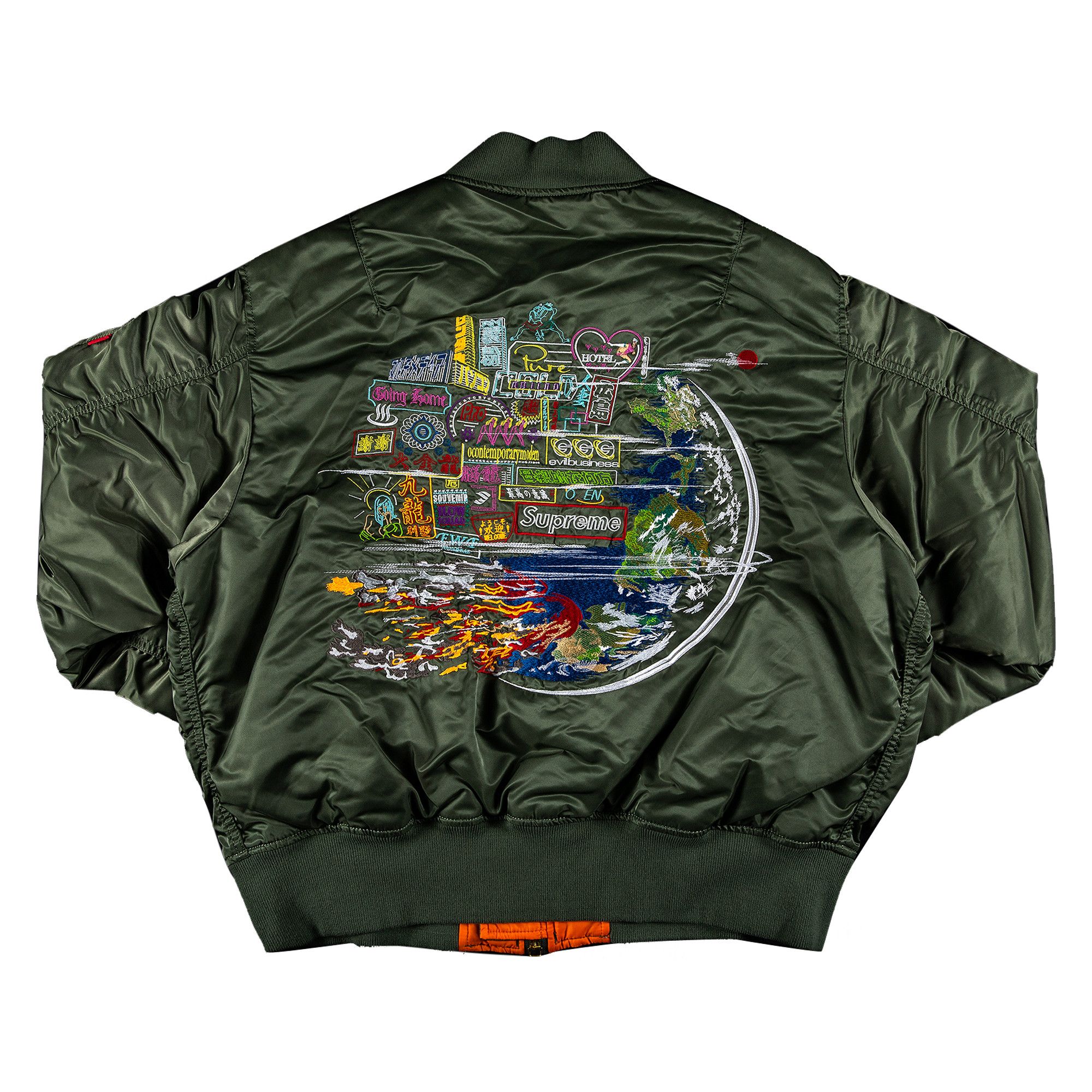 限定セールをすべて 'Olive' MA-1 Globe Supreme Buy - GOAT | OLIVE FW20J53 ブルゾン