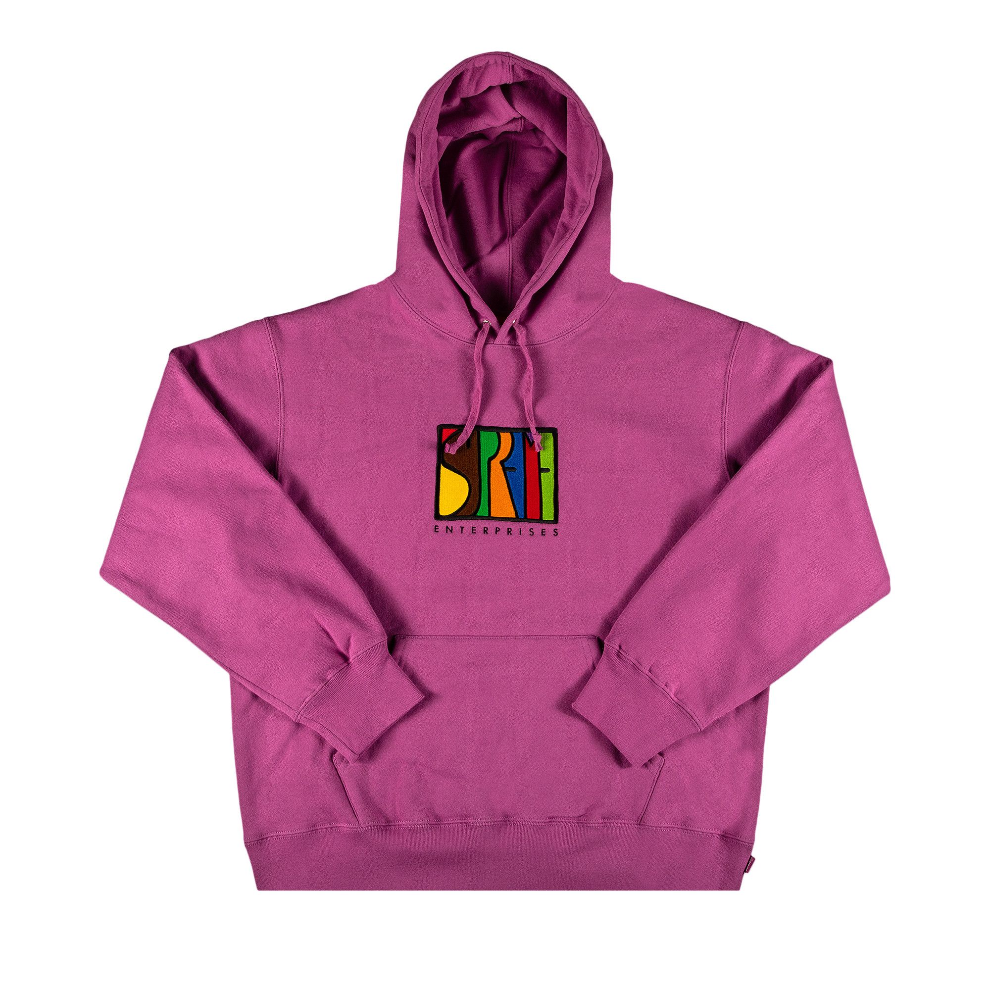 Size l Supreme Enterprises Hooded Sweatshirt Bright Purple