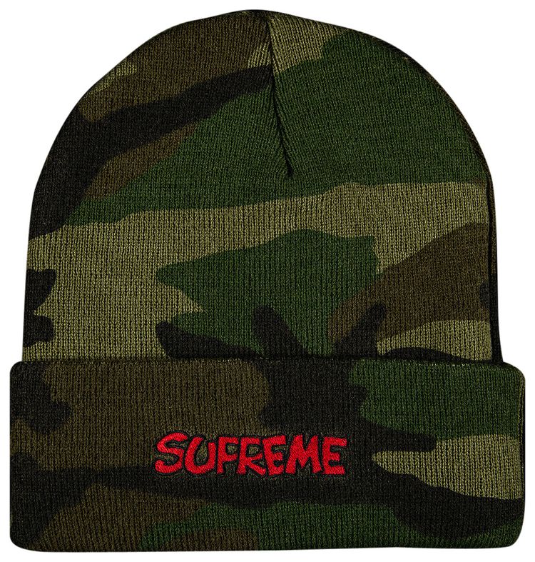 Supreme x Smurfs Beanie Woodland Camo