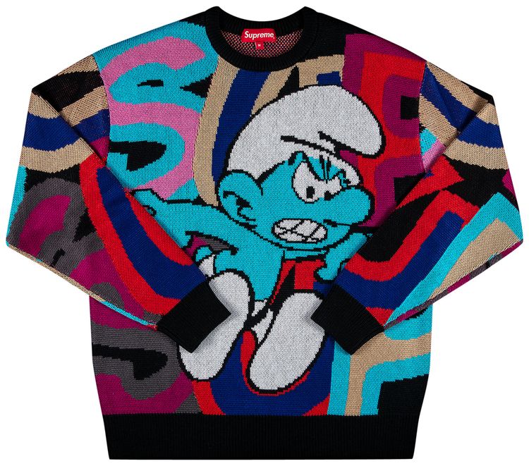Supreme x Smurfs Sweater Black
