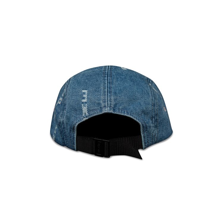 Buy Supreme Logo Stripe Jacquard Denim Camp Cap 'Blue' FW20H103